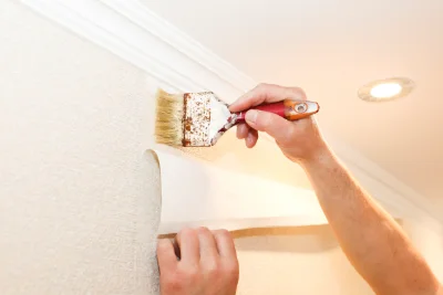 Pose de papier peint à Busy — revêtements muraux et toiles de verre